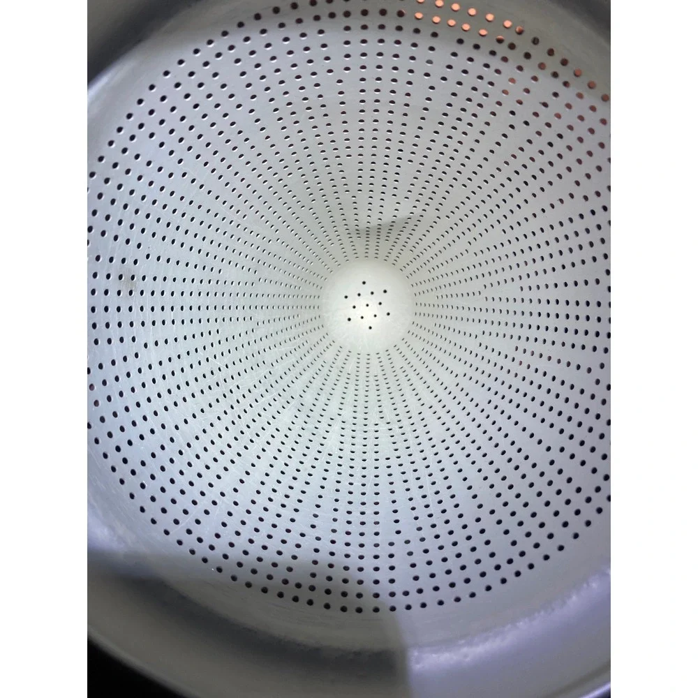Vintage Aluminum Chinois Conical Strainer with Chrome Wire Tripod Stand Silver - Picture 4 of 4